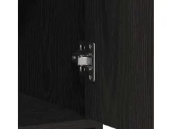 Aparador con cajones y puertas roble negro 73x31x90 cm