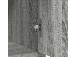 Aparador con cajones y puertas gris Sonoma 73x31x90 cm