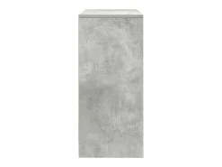 Aparador con cajones y puertas gris hormigón 70,5x34x74,5 cm