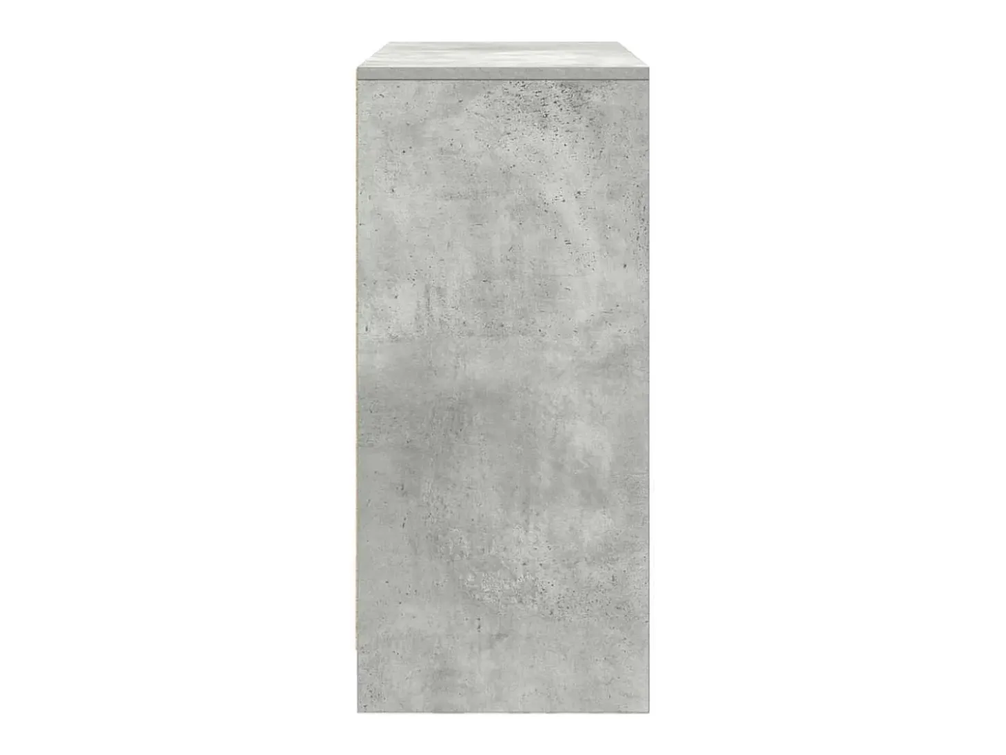Aparador con cajones y puertas gris hormigón 70,5x34x74,5 cm