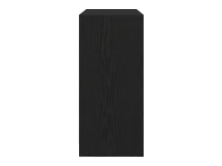 Aparador con cajones y puertas roble negro 70,5x34x74,5 cm