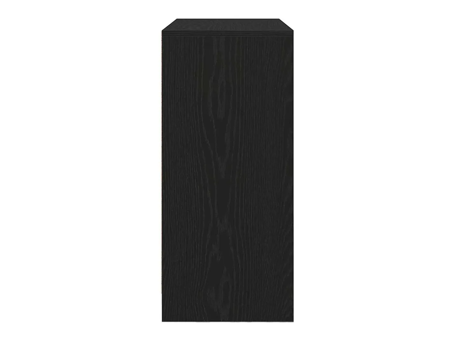 Aparador con cajones y puertas roble negro 70,5x34x74,5 cm