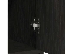 Aparador con cajones y puertas roble negro 70,5x34x74,5 cm