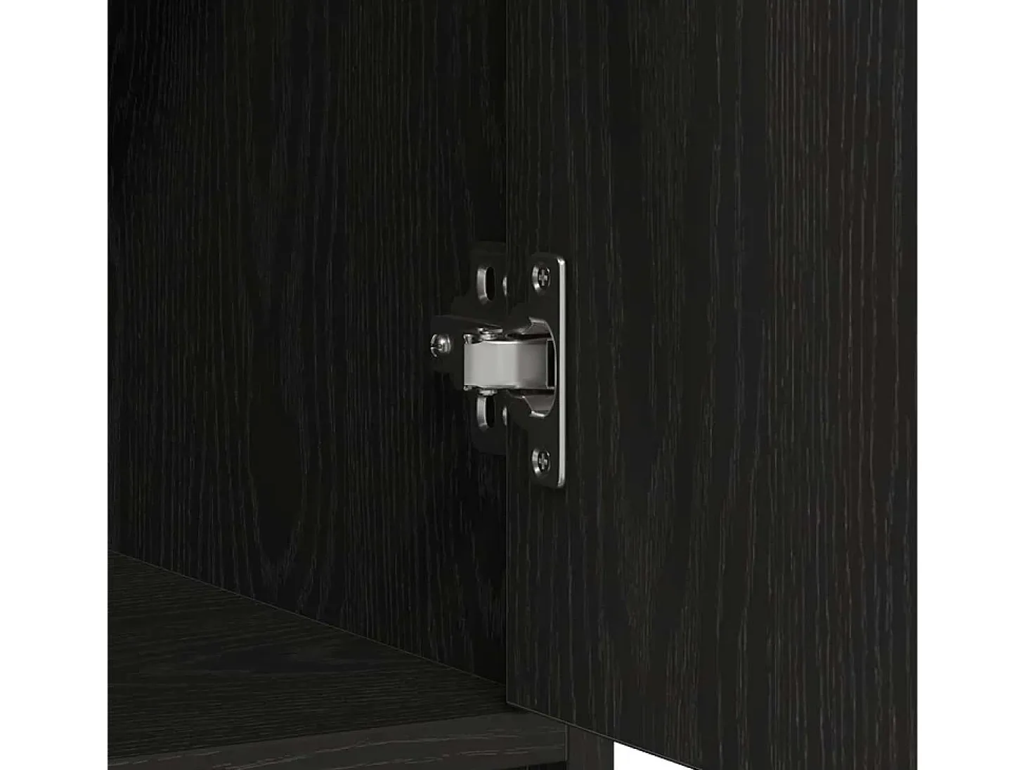 Aparador con cajones y puertas roble negro 70,5x34x74,5 cm