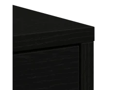 Aparador con cajones y puertas roble negro 70,5x34x74,5 cm