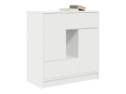 Aparador con cajones y puertas blanco 70,5x34x74,5 cm