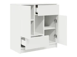 Aparador con cajones y puertas blanco 70,5x34x74,5 cm
