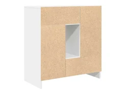Aparador con cajones y puertas blanco 70,5x34x74,5 cm