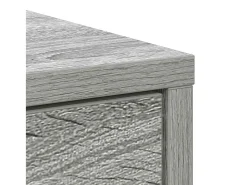 Aparador con cajones y puertas gris Sonoma 70,5x34x74,5 cm