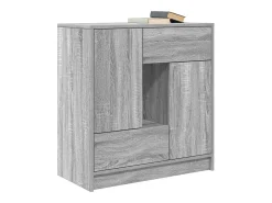 Aparador con cajones y puertas gris Sonoma 70,5x34x74,5 cm