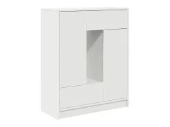 Aparador con cajones y puertas blanco 73x31x90 cm