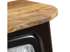 Aparador con forma de camión madera de mango maciza gris oscuro