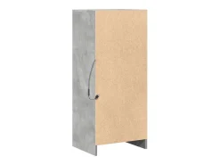Aparador con LED madera ingeniería gris hormigón 42,5x34x100 cm