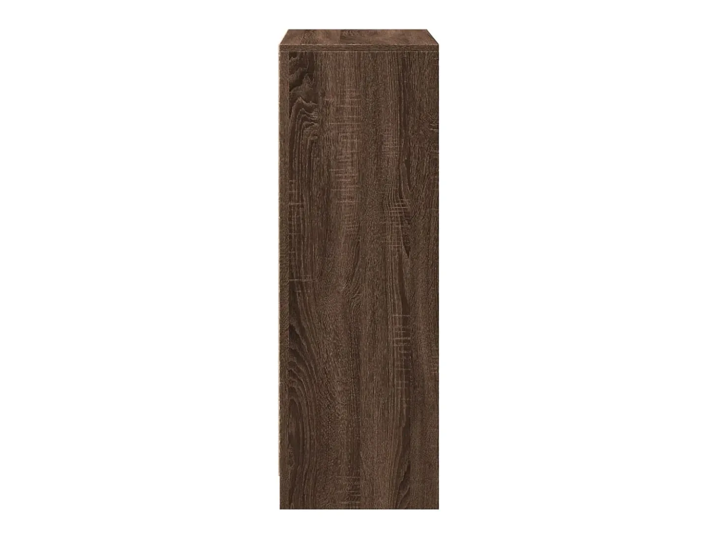 Aparador con LED roble marrón 72x34x100 cm madera de ingeniería