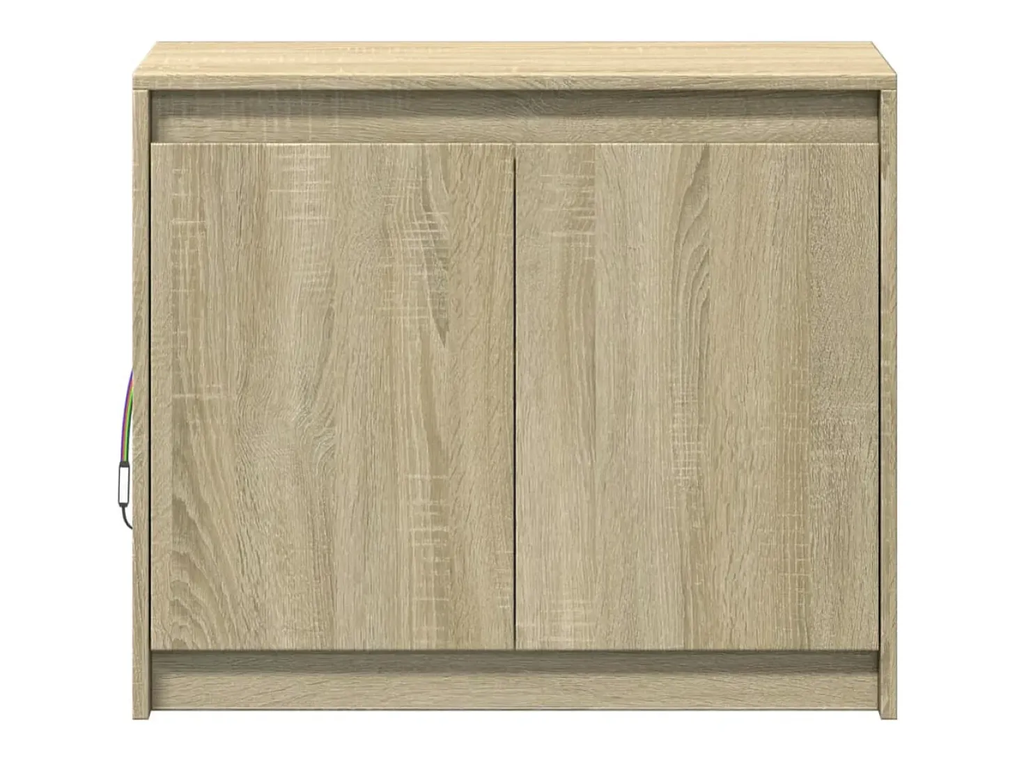 Aparador con LED Roble Sonoma 72x34x61 cm Madera de Ingeniería
