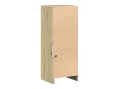 Aparador con LED roble Sonoma 38x34x100 cm madera de ingeniería