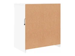 Aparador con luces LED blanco 60,5x37x67 cm