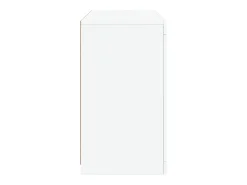 Aparador con luces LED blanco 60,5x37x67 cm