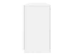 Aparador con luces LED blancas 142,5x37x67 cm