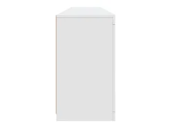 Aparador con luces LED blancas 181,5x37x67 cm