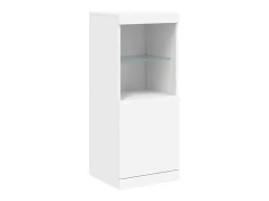 Aparador con luces LED blanco 162x37x100 cm