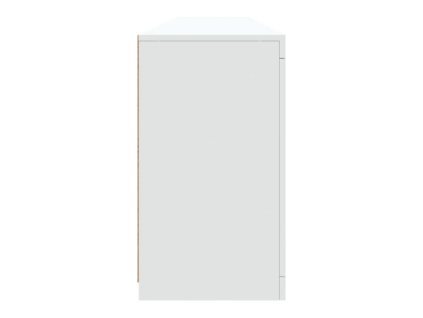 Aparador con luces LED blancas 202x37x67 cm