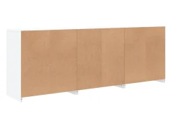 Aparador con luces LED blanco 181,5x37x67 cm