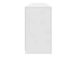 Aparador con luces LED blanco 181,5x37x67 cm