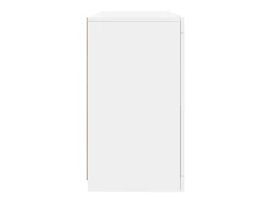 Aparador con luces LED blanco 123x37x67 cm