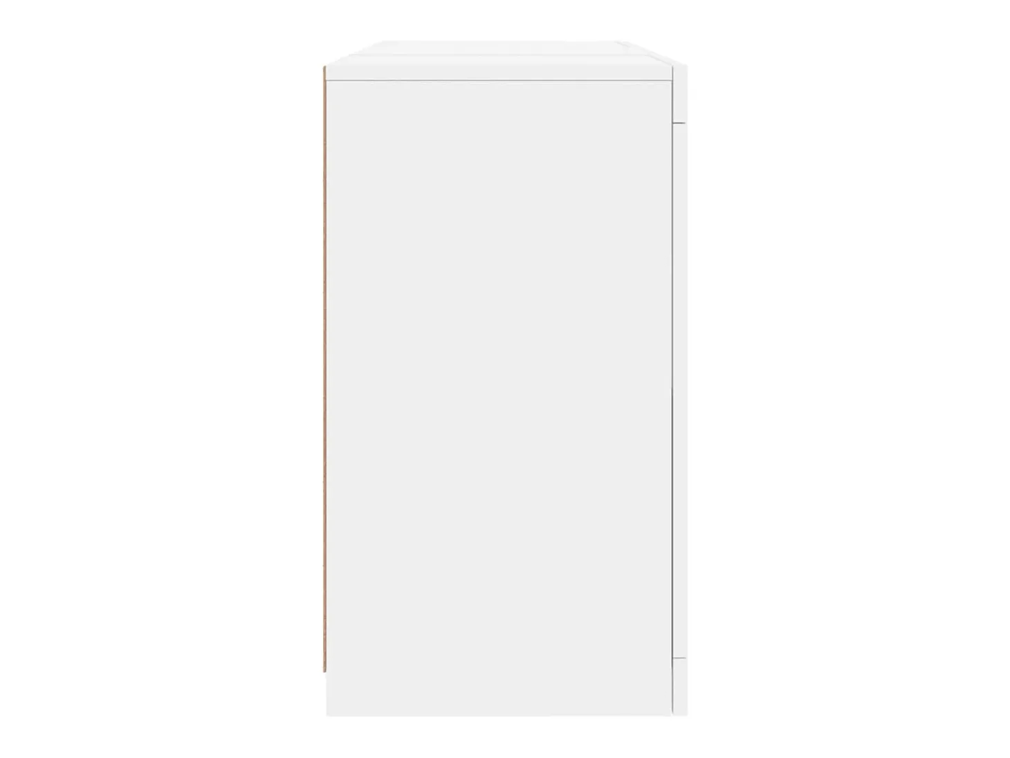 Aparador con luces LED blanco 123x37x67 cm