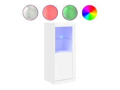 Aparador con luces LED blanco 41x37x100 cm ES127031
