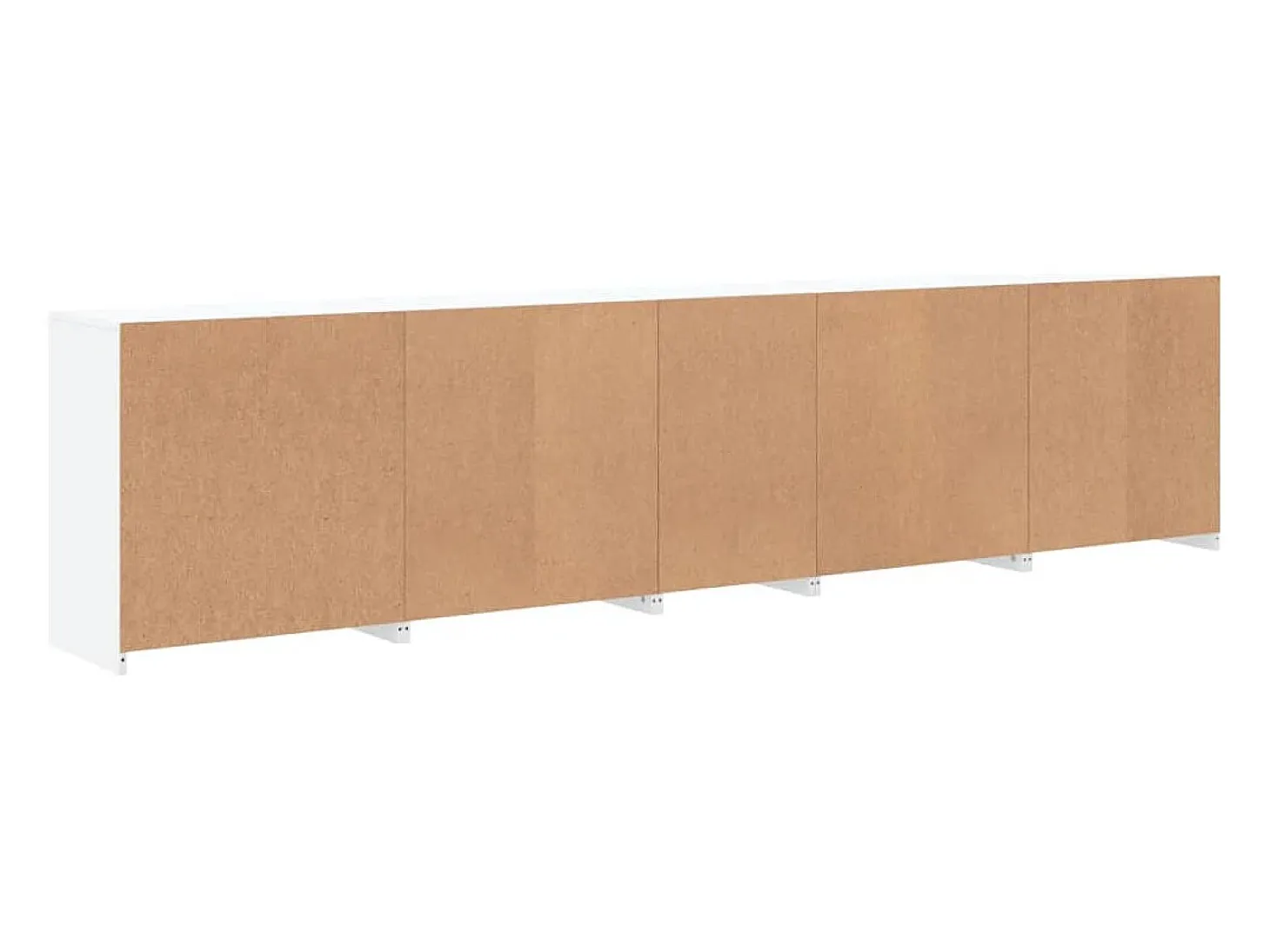 Aparador con luces LED blancas 283x37x67 cm