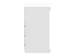 Aparador con luces LED blancas 60,5x37x67 cm
