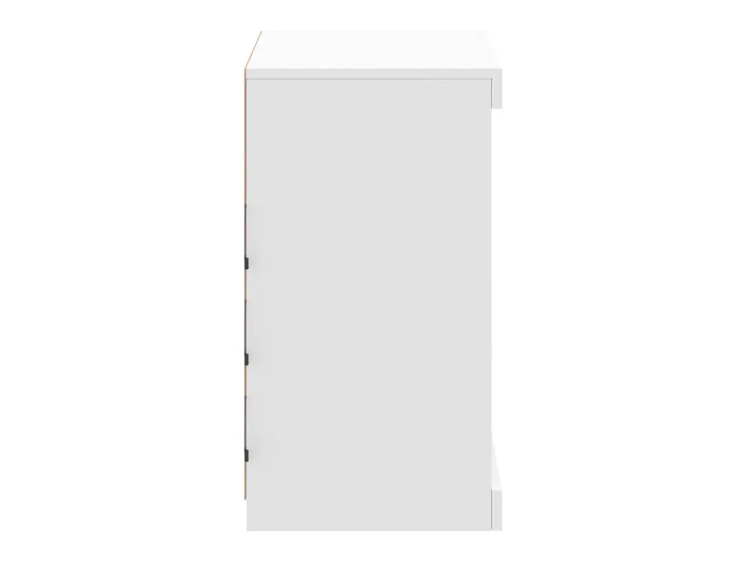 Aparador con luces LED blancas 60,5x37x67 cm
