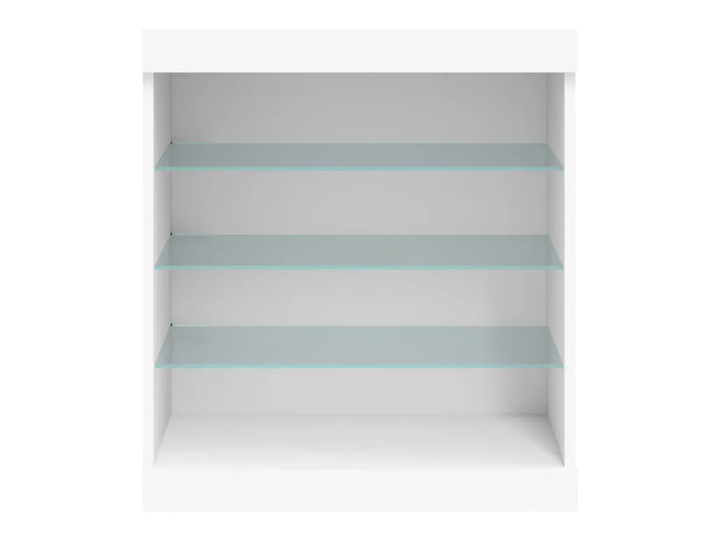 Aparador con luces LED blancas 60,5x37x67 cm