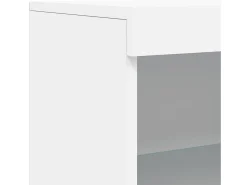 Aparador con luces LED blanco 60,5x37x100 cm