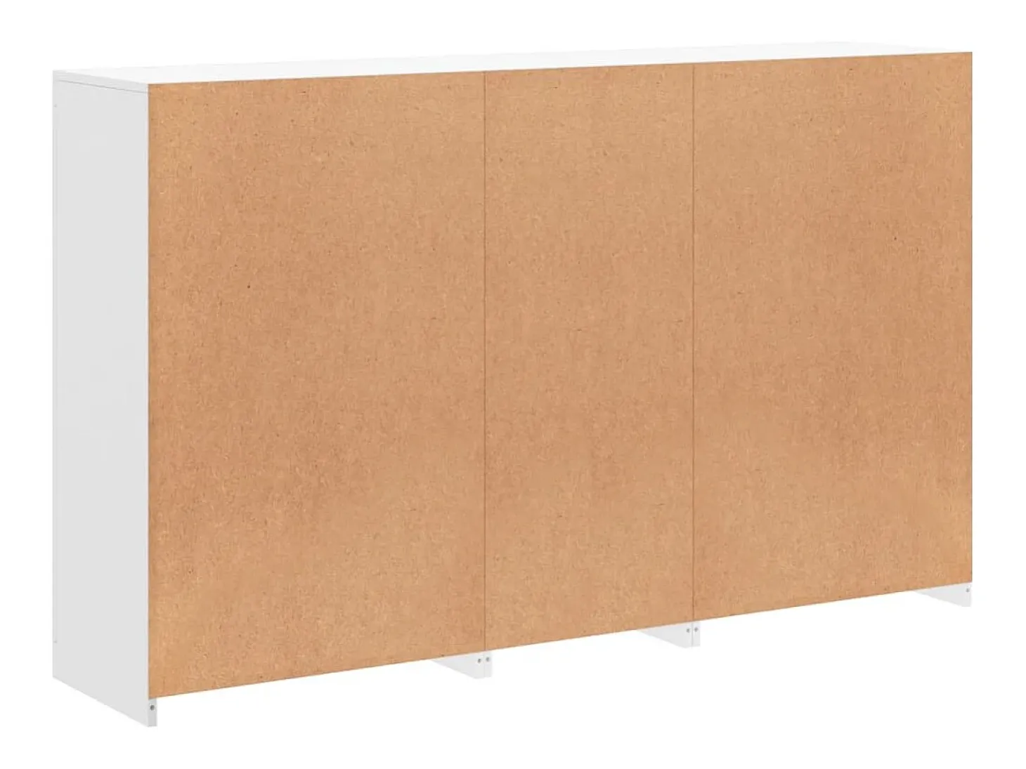 Aparador con luces LED blanco 162x37x100 cm
