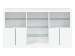Aparador con luces LED blancas 181,5x37x100 cm