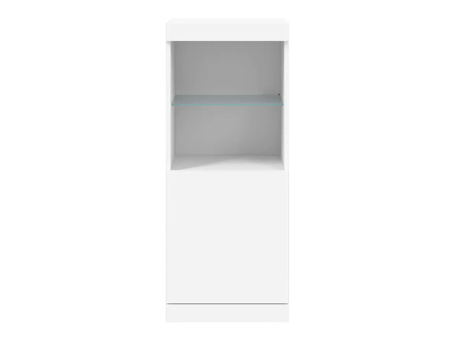 Aparador con luces LED blancas 41x37x100 cm