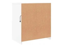 Aparador con luces LED blanco 60x37x67 cm