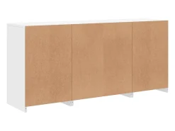 Aparador con luces LED blanco 142,5x37x67 cm