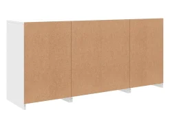 Aparador con luces LED blanco 142,5x37x67 cm