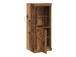 Aparador con luces LED en madera vieja 41x37x100 cm
