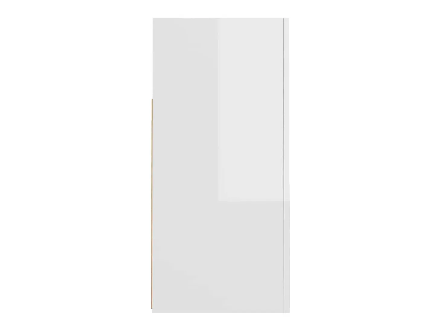 Aparador con luces LED en blanco brillo 80x35x75 cm