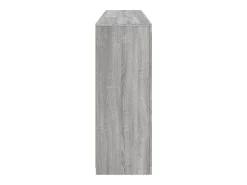 Aparador con luces LED gris Sonoma 162x37x100 cm