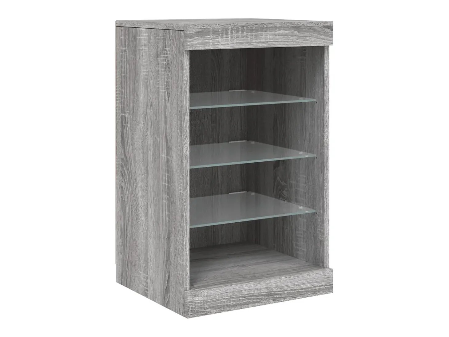 Aparador con luces LED gris Sonoma 41x37x67 cm ES425173