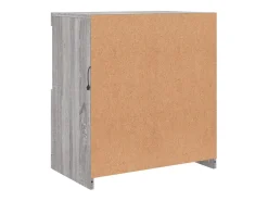 Aparador con luces LED gris Sonoma 60,5x37x67 cm