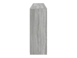 Aparador con luces LED gris Sonoma 181,5x37x100 cm