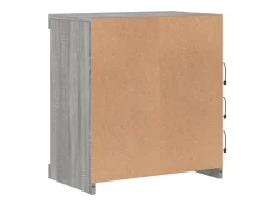 Aparador con luces LED gris Sonoma 60,5x37x67 cm