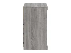Aparador con luces LED gris Sonoma 60,5x37x67 cm
